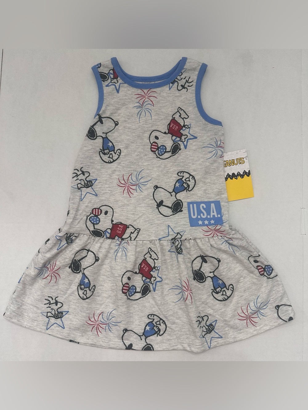Peanuts Snoopy Americana Toddler Girl
Dress, Size 4T